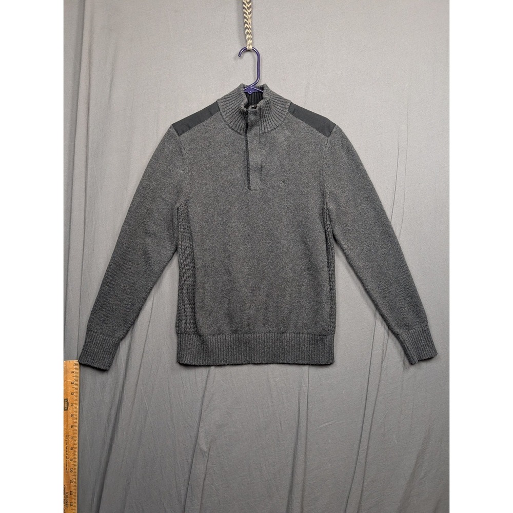 Calvin Klein Men's- 1/4 zip Sweater  Size‎ Medium Black